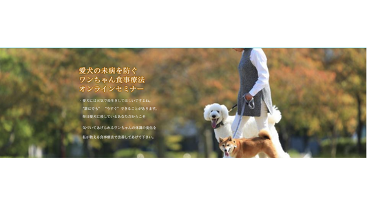 犬の未病を防ぐ「ワンちゃん食事療法オンラインサービス 」